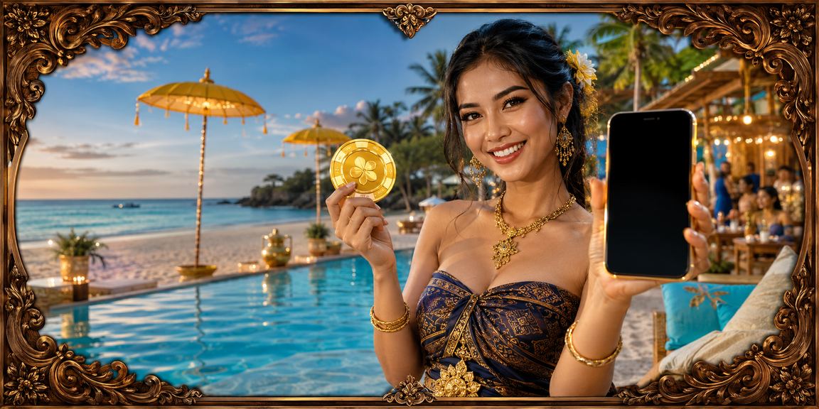 Permainan kartu seru di tepi pantai dengan suasana santai dan matahari terbenam indah